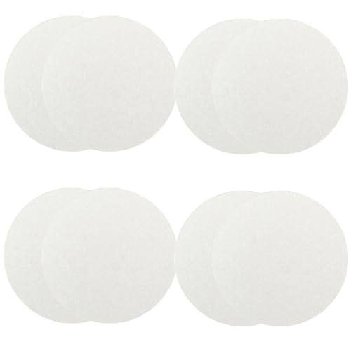 8PCS Women Air Cushion Core Makeup Blender Sponge Replacement - Round Powder Puff for BB CC Cream Foundation, Fits All Skin Types (White)