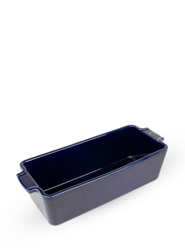 PEUGEOT - Rechteckige Kuchenform aus Keramik - 31 cm x 26 cm x 8,7 cm - Fassungsvermögen: 2 L - 10 Jahre Garantie - Blau