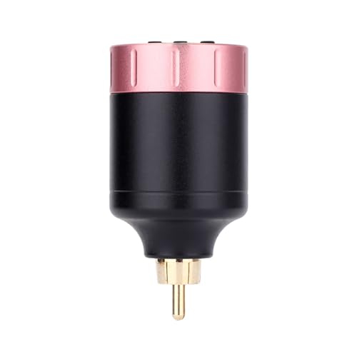 TTOOGO Rechargeable Tattoo Power Supply LED Digital Display RC Tattoo Battery 1300mAh with 5–12V Output, Type-C Charging, 2H Full Charge 4H Runtime, Lightweight 56g,Pink