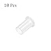 Kozelo 10pcs Flanged Sleeve Bearing - [8mm x 9.55mm x 17.5mm] Nylon Oilless Bushing for Equipment Machine Use | White