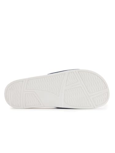 Image of WROGN Men's Anti-slip Sliders | Embossed Logo Strap | Textured Footbed