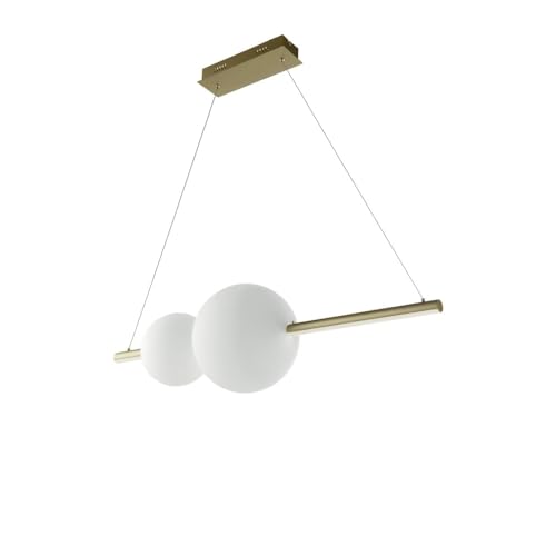 Lustre suspension LED Fufi Ondaluce 45W dimmable en métal et verre soufflé 4000K