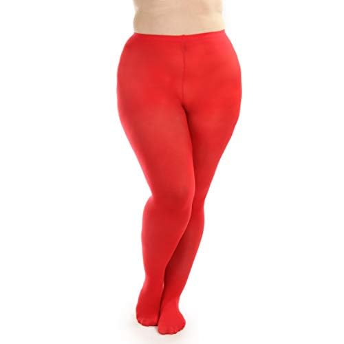 Image of Silky Toes Plus Size Tights for Women | 60D Soft Opaque Comfort Fit Pantyhose | Black or Colored 1-2 pairs | 1X-8X