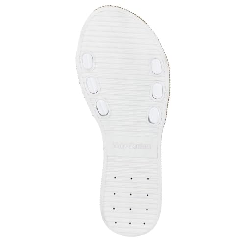 Image of Juicy Couture Women's Slide Sandals - Glitter Bling Open Toe Sparkle Flats - Dressy Summer Casual Footwear