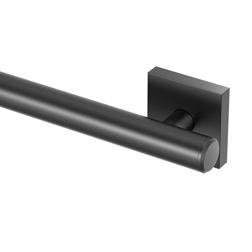 Image of Elevate 48 inch L Grab Bar, Matte Black