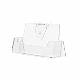 Marketing Holders 2 Pack Peg Board Business Card Holder for 3.5' x 2' Membership Reward Gift Cards Clear Acrylic Organizer Rack