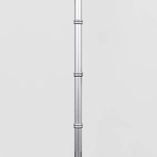 MiniSun Modern Metallic Silver Hanging Monkey Floor Lamp with a White Tapered Shade