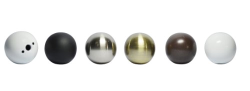 Urbanest Ball Lamp Finial For Lamp Shades, 1-1/4-Inch Diameter (Glossy White) #TOP1