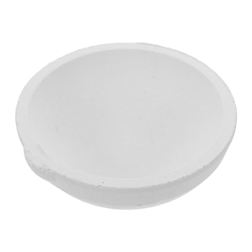 VILLFUL Crisol De Platino: 1000 G De Capacidad Para Fundir Oro Y Plata, Compacto, De Cerámica Y Porcelana, Ideal Para Aplicaciones De Laboratorio.