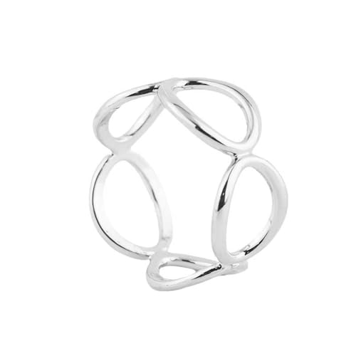 Image of Round Infinity Silk Scarf Ring Brooch for Women Fashion Circle Chain Shawl Scarves Buckle Clip Brooches Band Rings Size 12 Dainty Dress Accessories Jewelry