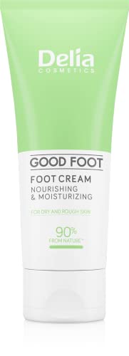 Delia Cosmetics – Good Foot – Crema piedi nutriente - Idratazione e rigenerazione - Piedi secchi e ruvidi - Olio di soia, burro di karité, lanolina, allantoina, estratto di menta piperita – 100ml