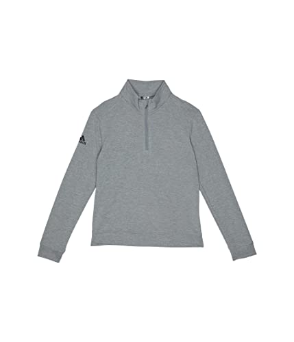 adidas Golf Boys' Heather Quarter Zip Pullover