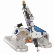 Aardwolf APAM Pneumatic Anchor Machine, Cuts T-Slots in Vanity Tops for Undermount Sink Anchor Bolts, Venturi Vacuum Base with Dual Zones, 6 mm Shank Collet, 7.3 lb Anodized Aluminum