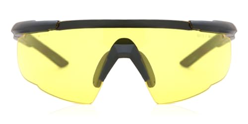 Wiley X Saber 300 High Velocity Protection Sunglasses Matte Black Frame Pale Yellow Lens