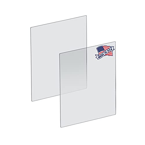Image of Azar Displays 179624 Clear Acrylic Plexiglass Sheet Cut to Size, Quality 3 /16 inch Thick Acrylic, Transparent Plastic Board, Size: 18 inch x 24 inch Perspex Plastic Panel, DIY, Crafts, 2-Pack