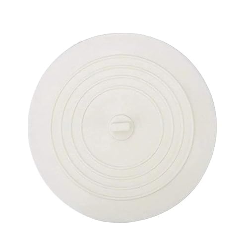 Bouchons de baignoire en silicone de rechange avec forte aspiration - Ajustement universel pour cuisine, salle de bain et buanderie - Blanc - Taille unique