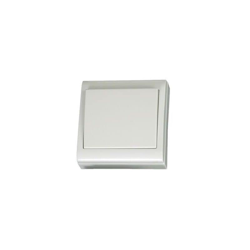 Evila - Interruptor bipolar superficie 80x80 10a blanco