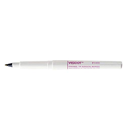 Viscot Precision Surgical Skin Market, Fine/Reg Tip, Sterile, Purple, cs/100