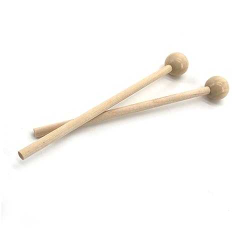 Par de Baquetas de Percusión de Madera Beige miniatura 4