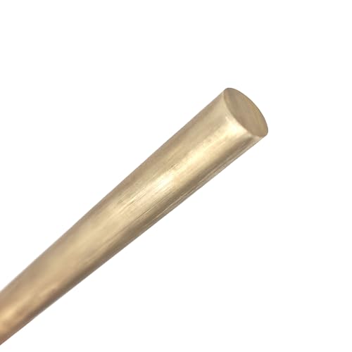 TUBENEXIAN 真鍮丸棒 DIYナイフハンドル材料円形ワイヤーチューブ模型製作用真鍮棒 450mm 400mm CNC(450mm x 4mm)