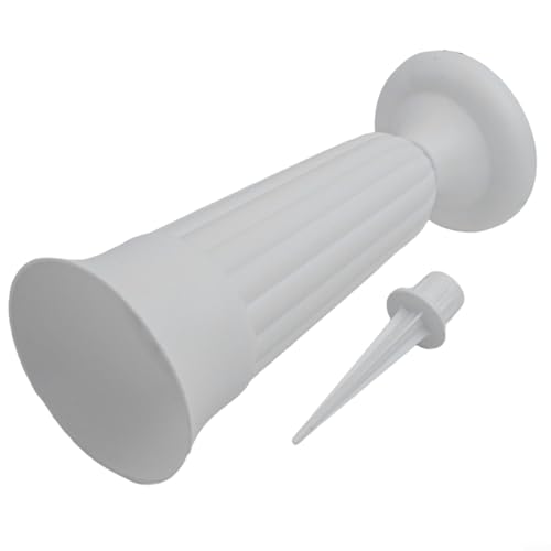 Vaso decorativo pronto per cimitero per personalizzare spazi funebri con fiori (bianco)