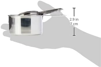 Dexam 17840994 Faringdon Set of 4 Stainless Steel Measuring Cups, 60, 80, 125, 250ml, Silver