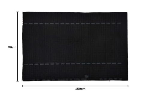 Image of LIYALI PVC Spike Entrance Door Mat, Anti-Slip Textured Noodle Weave, Indoor Outdoor Use for Home and Office (Black - 2 X 4 FT / 60 X 120 CM)