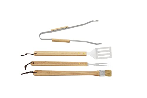 Set personalizado 4 piezas utensilios para parrilla