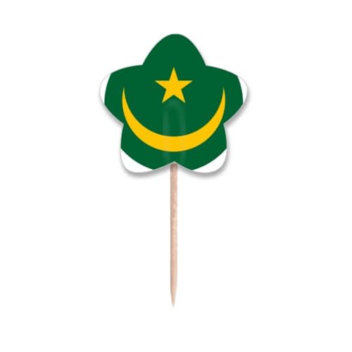 Cure-dents Mauritanie drapeau pour sublimer vos cupcakes sans masquer vos pâtisseries