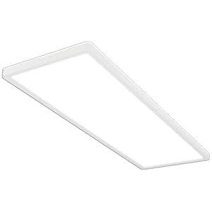 BRILONER - LED Deckenlampe mit indirektem Licht, 58cm, 22W, 3.000lm, flach, neutralweiße Lichtfarbe, Lampe, Deckenleuchte, Wohnzimmerlampe, LED Panel, Küchenlampe, Wohnzimmerleuchte, 58x20x3 cm, Weiß