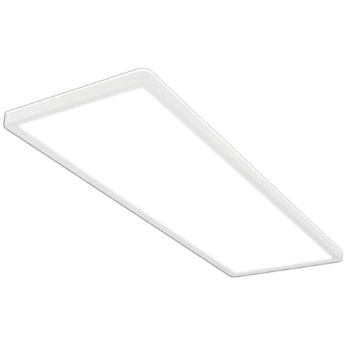 BRILONER - Plafon LED Techo, Panel LED, Ultra Plano, Efecto Retroiluminación, Luz Blanca Neutra, 22W, 3000 Lúm, 58x20x3cm, Plafon, Luz LED Techo, Lamparas de Techo Salon, Lampara LED Techo, Blanco