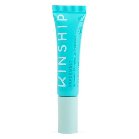 Kinship Supermelt Lip Smoothing Jelly Mask - Moisturizing Daily Lip Treatment + Hyaluronic Acid - Hydrating + Exfoliating Lip Gloss - Soft + Plump - Quick Melting Balm - Soothe Dry Lips (.3 oz) Cover