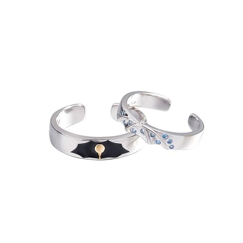 Bague couple personnalisable argent noir symbole de fiançailles