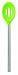 Tovolo Silicone Slotted Spoon - Lime
