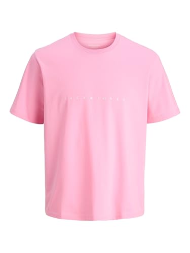 ¡Camiseta JACK & JONES 100% algodón, rosa prismático, XL! Oferta imperdible