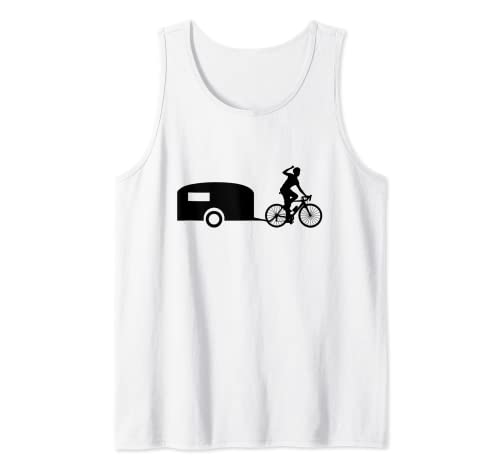 Fahrradwohnwagen Fahrrad Wohnwagen Radfahrer Tank Top