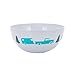 Camco Life is Better at The Campsite Bowl- White with Teal and Navy Retro RV, Trailer and Camper Print , Great for Cereal, Fruit and Desert BPA Free, Melamine(53225)