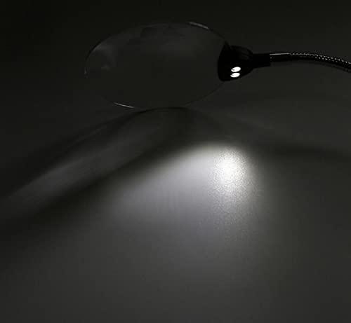 Szkło Powiększające 2,5X 8X Biurkowa Lampa Stołowa Światło Lupa Do Czytania Podświetlana Diodami Led Pcb Spawanie Telefon Komórkowy Lupa Do Naprawy Telefonów Komórkowych