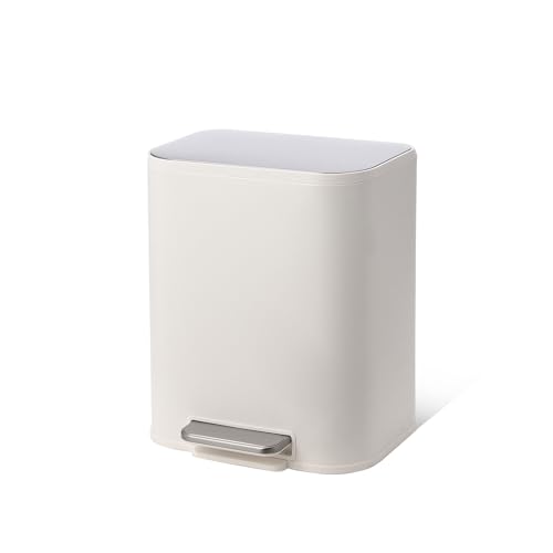 Caneca de basura rectangular de acero inoxidable 12L