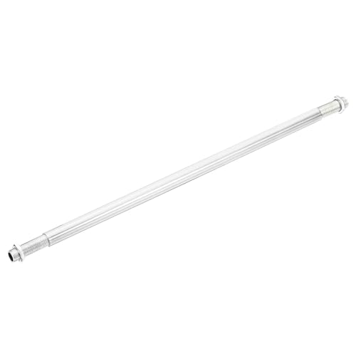 Image of MECCANIXITY Threaded Extension Rod, 9.8 inch Lamp Pipe with Connector Light Fixture Parts for Pendant Light Island Lighting Chandeliers Stems, Silver 2 Set