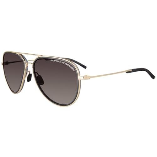 Porsche P8691 Gafas de Sol, Gold, 60 Unisex Adulto