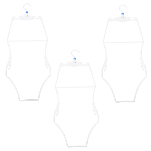 Image of UKCOCO Kids Swimsuit Hangers 3 Pcs Plastic Bikini Display Clips Lightweight Swimwear Organizer for Home Travel Pool Storage and Retail Use