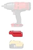 X-Adapter 1x Adapter for Craftsman V20 Cordless Tools Works On DeWalt 20V MAX XR Lithium Batteries- Adapter Only, Red, (DW-GJV20 NEW)