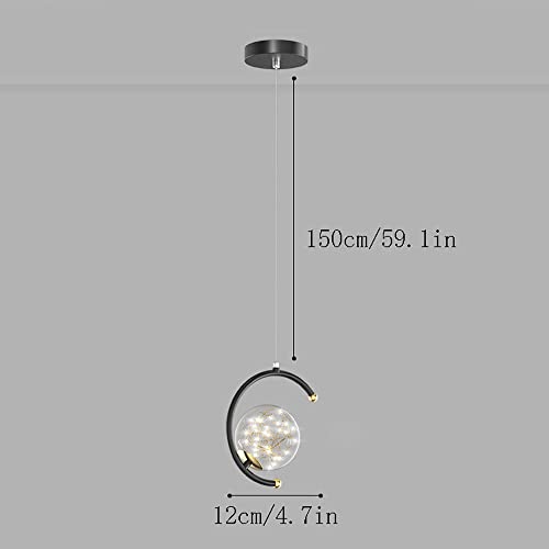 Lustre LED de conception étoilée dorée luminaire luxe salon - 6