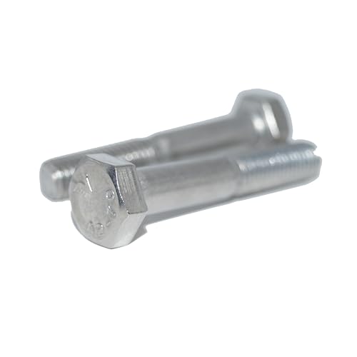 Sechskantschrauben M12X100 6 Stück Edelstahl A2 / V2A rostfrei Sechskantschrauben mit Schaft DIN 931 / ISO 4014, Maschinenschraube