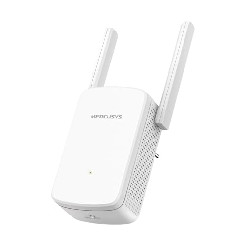 Image of MERCUSYS ME12 WiFi Extender Booster, 2 External Antennas WiFi Booster, APP Control WiFi Extender,TP-Link WiFi Repeater Works with Any Router or Wireless Access Point,Plug and Play,Signal Indicator