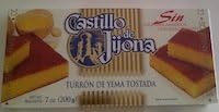 Castillo De Jijona Turron De Yema Tostada/ No Sugar Added (7oz Single Box) - Product of Spain