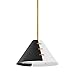 Hudson Valley KBS1352701S-AGB Transitional One Light Pendant from Split Collection in Brass - Antique Finish,