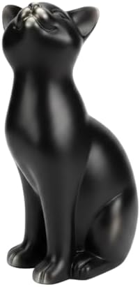 Comfy Hour 9.1" Cat Statue for Home Decor, Decorative Black Cat F...