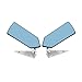 FWHNRLUD 2psc Retro Car Rearview Side Mirror Craft Square F1 w/Blue Mirror Surface(Black)